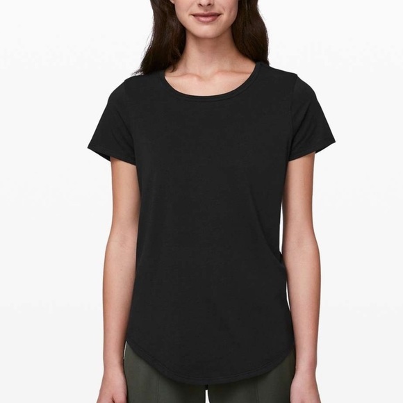 lululemon athletica Tops - LULULEMON Love Crew Short Sleeve Tee in Black sz 8 NWOT